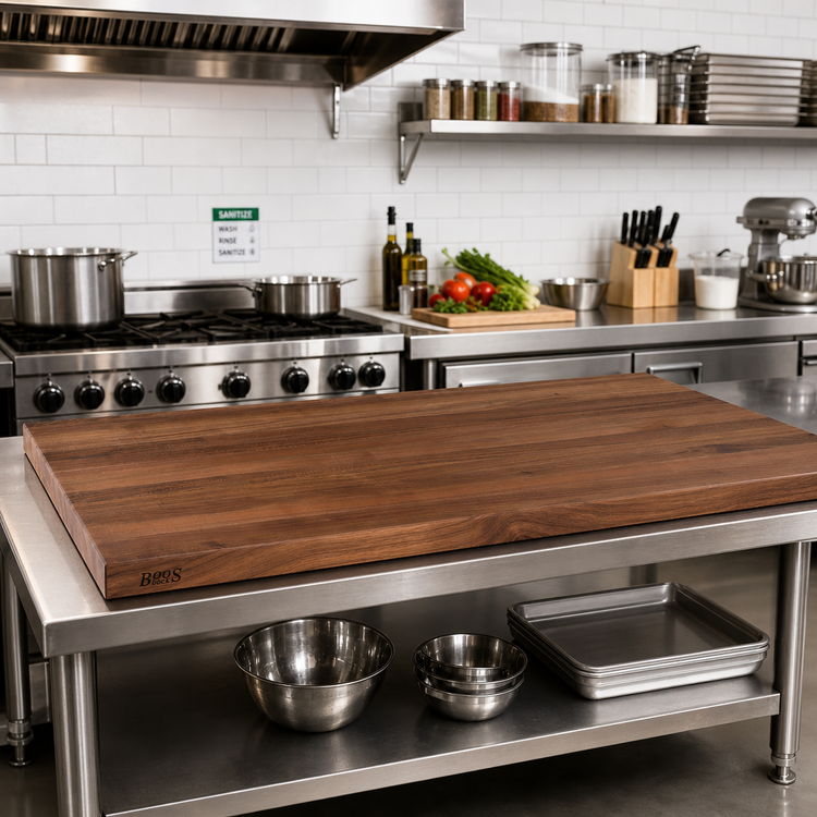 Product image #2 for Boos Block American Black Walnut Edge Grain Kitchen Countertop with Varnique Finish, 60 x 32 x 1.5 Inches