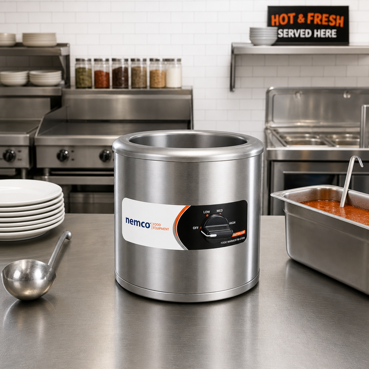 Product image #2 for Nemco 6100A-230 7-Quart Countertop Round Wet Food Warmer, 230V Export