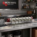 Thumbnail image #2 for Micro Matic USA 1740-S 6-Faucet Countertop Glycol-Cooled Draft Beer Insert Module, 3-1/2-Inch On-Center, Short Shank, Stainless Steel