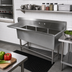 Thumbnail image #2 for John Boos Pro-Bowl 3-Compartment Stainless Steel Sink with Left Drainboard, 18 x 24 x 12-Inch Bowls