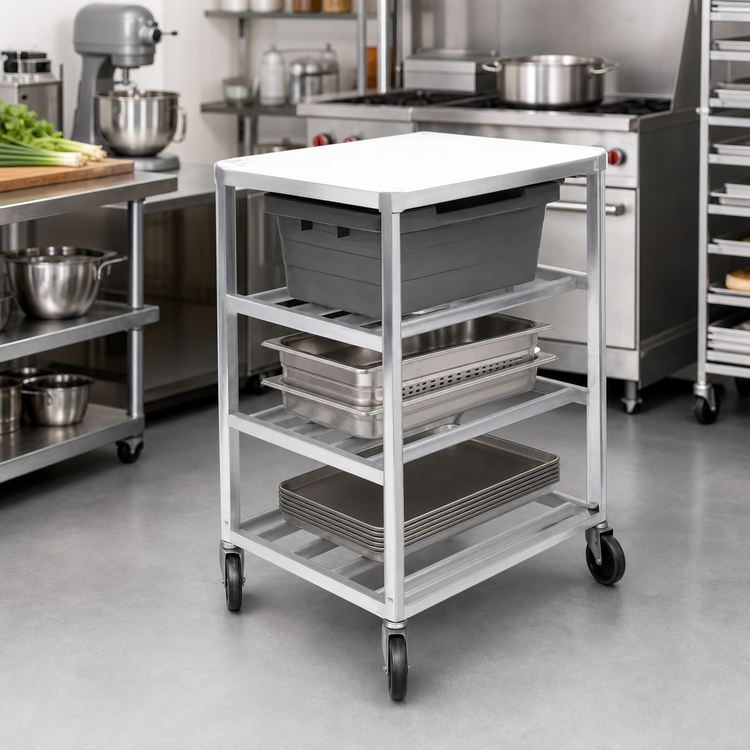 Product image #2 for Channel Lifetime Tough Universal Extra Heavy-Duty Aluminum 3-Shelf End-Load Lug Rack, 21 x 28.5 x 37.5 Inches