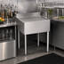 Thumbnail image #2 for Krowne Silver Series 24-Inch Stainless Steel Underbar Drainboard with 3-Inch Backsplash
