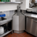 Thumbnail image #2 for Glastender Stainless Steel Outside Wedge Corner Drainboard, 30° Angle, 19-Inch Deep