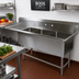 Thumbnail image #2 for John Boos Pro-Bowl 3-Compartment Sink with Left Drainboard, 30 x 24 x 12-Inch Bowls, 14-Gauge Stainless Steel