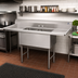 Thumbnail image #2 for Advance Tabco 2-Compartment Fabricated Sink with Left and Right Drainboards, 18