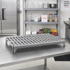 Thumbnail image #3 for Cambro Camshelving® Premium CPSK2154V1480 Vented Polymer Shelf Kit, 21 x 54 in, Speckled Gray, 1 Shelf with 2 Traverses
