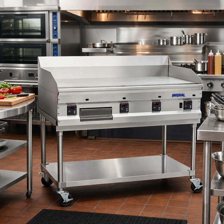 Product image #2 for Imperial Pro Series 48-Inch Countertop Gas Griddle, Smooth Plate, 120,000 BTU