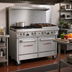 Thumbnail image #2 for Southbend Ultimate 48-Inch Commercial Gas Restaurant Range with 4 Non-Clog Burners, 24-Inch Charbroiler, Standard Oven, and Cabinet Base