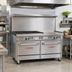 Thumbnail image #2 for Ultimate 60-Inch Gas Restaurant Range with 2 Star/Saute Burners, 48-Inch Thermostatic Griddle, Standard Oven, and Convection Oven