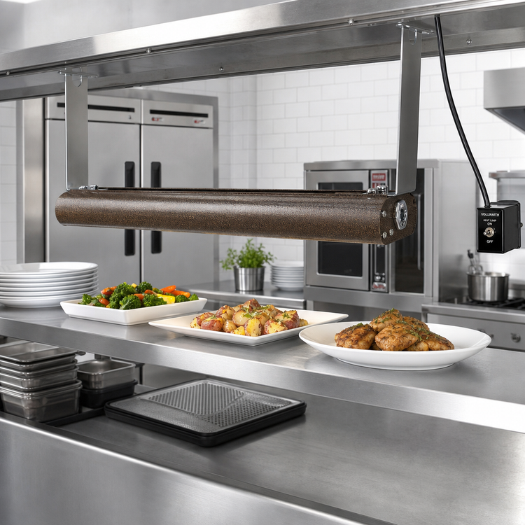 Product image #2 for Vollrath 66-Inch Low Profile Unlighted Single Strip Heat Lamp with Remote Toggle Switch, 120V