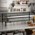 Thumbnail image #2 for Eagle Group QuadTruss Front Case Merchandise 2-Tier Cantilevered Wire Shelving Unit, 36 x 14 x 14 Inches
