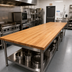 Thumbnail image #2 for John Boos Appalachian Red Oak Blended Edge Grain Island Countertop, 144 x 38 x 1-1/2-Inch Thick