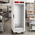 Thumbnail image #3 for Mobile Non-Insulated Stainless Steel Heated Holding and Proofing Cabinet, 18-Level Full-Size Sheet Pan Capacity, Glass Door