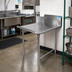 Thumbnail image #2 for BK Resources 26-Inch Right-Hand Straight Clean Dish Table with 10-Inch Backsplash