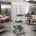 Thumbnail image #2 for Channel Manufacturing T448A6 Trapezoidal Series Aluminum Cafeteria Tray Rack, 18-Tray Capacity, 64-Inch Height