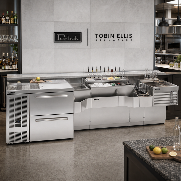Product image #3 for Perlick Tobin Ellis Signature 68-Inch Pre-Configured Bartender Station with Soda Manifold and Utility Sink