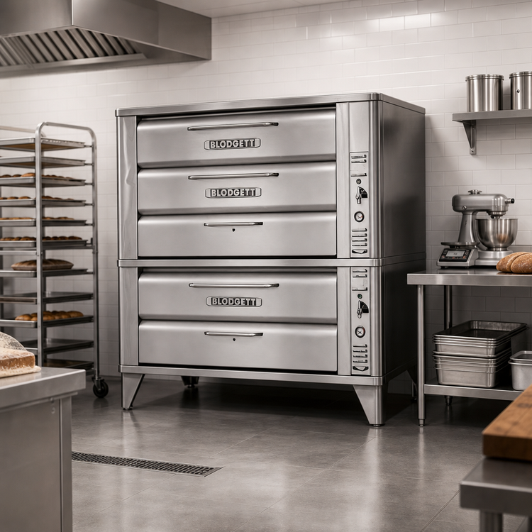 Product image #2 for Blodgett 981/961 60-Inch Wide Double Section Gas Deck Oven with 3 Baking Compartments