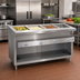 Thumbnail image #2 for Thurmaduke E-3-DLPG Electric 3-Well Full-Size Sealed Well Steamtable Unit with Open Storage Base