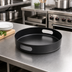 Thumbnail image #3 for American Metalcraft Black Round Serving Tray, 12-1/8 Inch Diameter