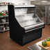Thumbnail image #2 for Howard-McCray 35E Series 63-Inch Curved Glass Remote Open Merchandiser with LED Top Light, Black