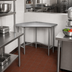 Thumbnail image #2 for Advance Tabco 30 Inch x 30 Inch Corner Stainless Steel Work Table with 16 Gauge 304 Top