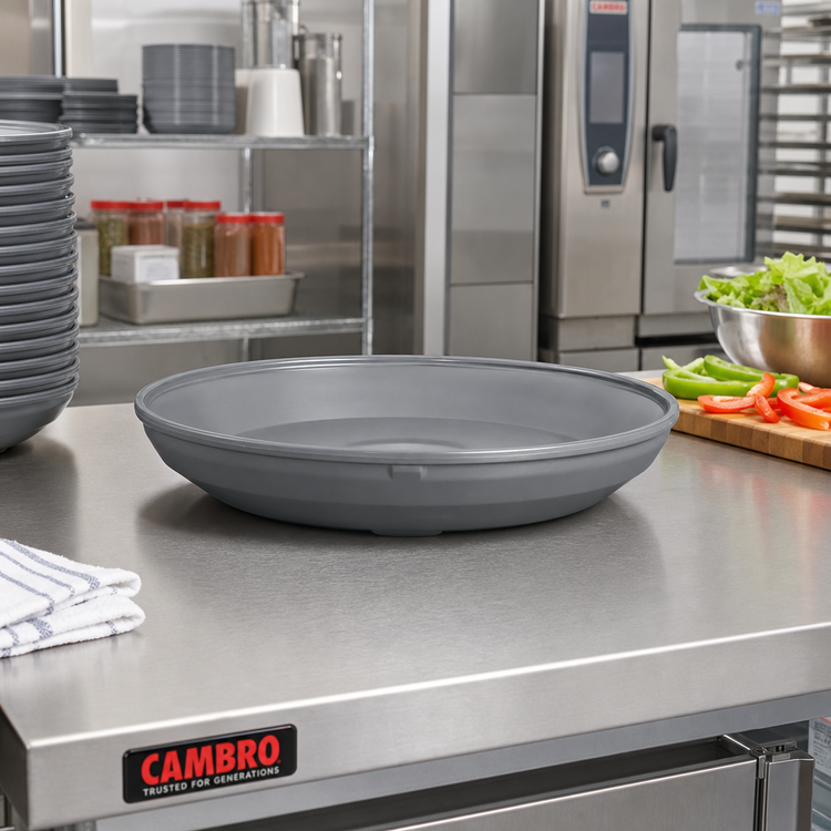 Product image #3 for Cambro Shoreline Collection Dark Gray Thermal Pellet, 9-1/2-Inch Diameter