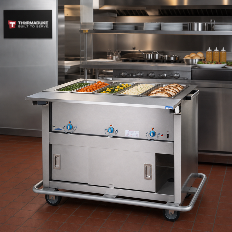Product image #2 for Thurmaduke EP-5-CBSS 5-Well Full-Size Electric Portable Hot Food Steamtable