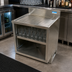 Thumbnail image #2 for BK Resources 30-Inch Stainless Steel Underbar Glass Rack Cabinet with Drainboard Top and Adjustable Shelf