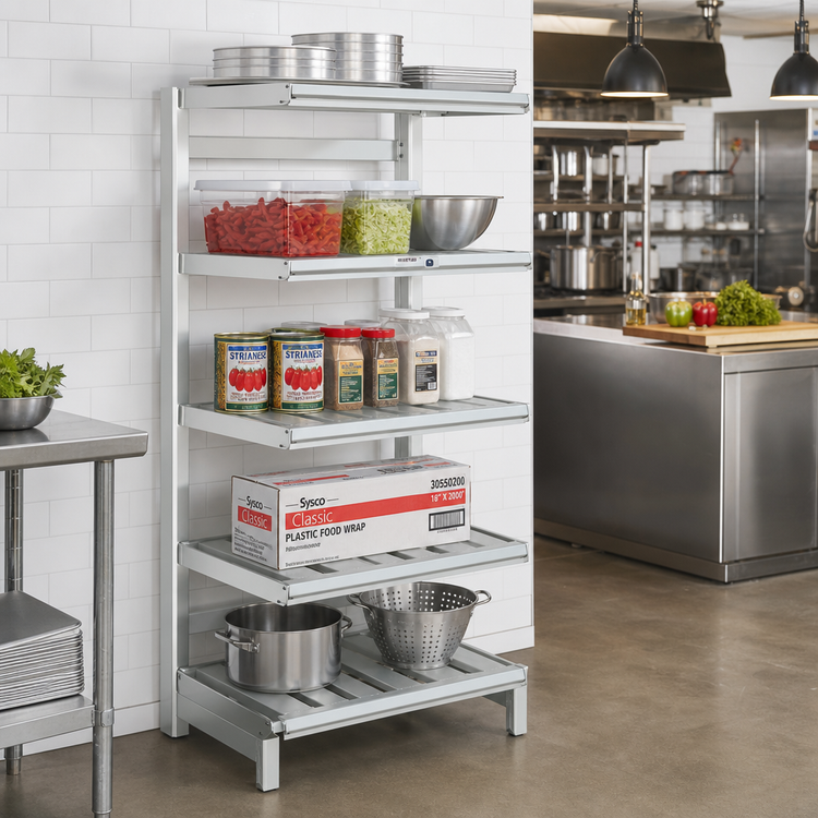 Product image #2 for Channel BC2036 Aluminum T-Bar Cantilever Shelving