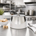 Thumbnail image #2 for Elegance Double-Wall Stainless Steel Sugar Bowl with Cover, 5 oz., Mirror Finish