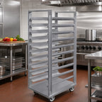 Thumbnail image #2 for Dinex DXPR618U Roll-In Universal Rack for 18 x 26 Trays, 18-Tray Capacity, 3-Inch Spacing