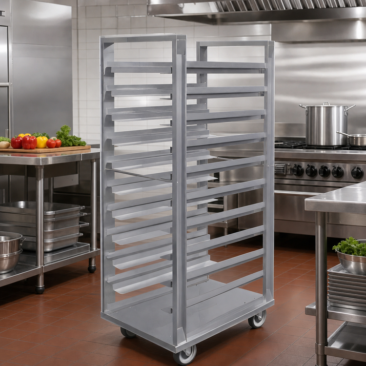 Product image #2 for Dinex Roll-In Universal Rack for 18 x 26 Trays, 18-Tray Capacity