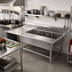 Thumbnail image #2 for John Boos Pro-Bowl 3-Compartment Platter Sink with Left Drainboard, 76-3/16