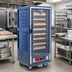 Thumbnail image #2 for Metro C5 3 Series 3/4 Height Combination Heated Holding and Proofing Cabinet with Blue Insulation Armour and Clear Polycarbonate Door