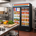 Thumbnail image #2 for True Two-Section Glass Door Freezer Merchandiser, 54-Inch Wide, Self-Contained Bottom Mount