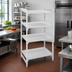 Thumbnail image #3 for Cambro Camshelving Premium 24 x 36 x 84 Inch 4-Shelf Solid Stationary Starter Polymer Shelving Unit