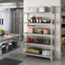 Thumbnail image #3 for Cambro Camshelving Premium 5-Tier Vented and Solid Add-On Stationary Shelving Unit, 21-Inch Deep x 30-Inch Wide x 84-Inch High