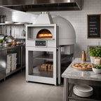 Thumbnail image #2 for Marra Forni Facade EF110G Enclosed Facade Gas-Fired Brick Pizza Oven with 43.25-Inch Round Deck and Programmable Touchscreen