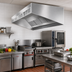 Thumbnail image #2 for SpecAir HESFA96-66 Wall Type Front Discharge Make-Up Air Exhaust Hood
