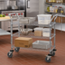 Thumbnail image #2 for Quantum WRC-2436-3 Chrome-Plated 3-Shelf Wire Utility Cart, 36 Inches W x 24 Inches D, 1,200 lb Capacity