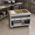 Thumbnail image #2 for Thurmaduke TEHF-46 46-Inch Mobile Electric Hot Food Unit with 3 Sealed Wells