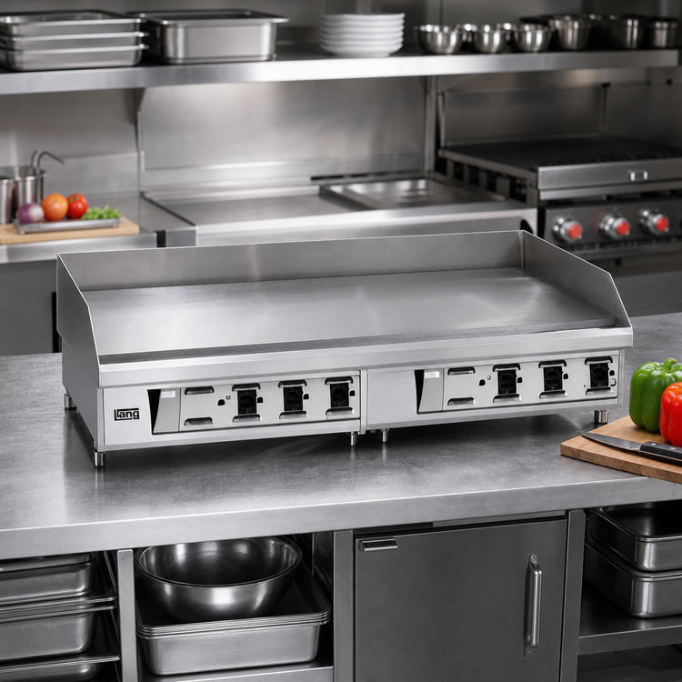 Product image #2 for Lang LG Series 24-Inch Electric Countertop Griddle with Chrome Plate and Solid State Controls