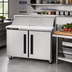 Thumbnail image #2 for Centerline by Traulsen CLPT-4818-SD-LL 48-Inch Compact Mega Top Prep Table Refrigerator, 2-Section, Solid Doors, Left/Left