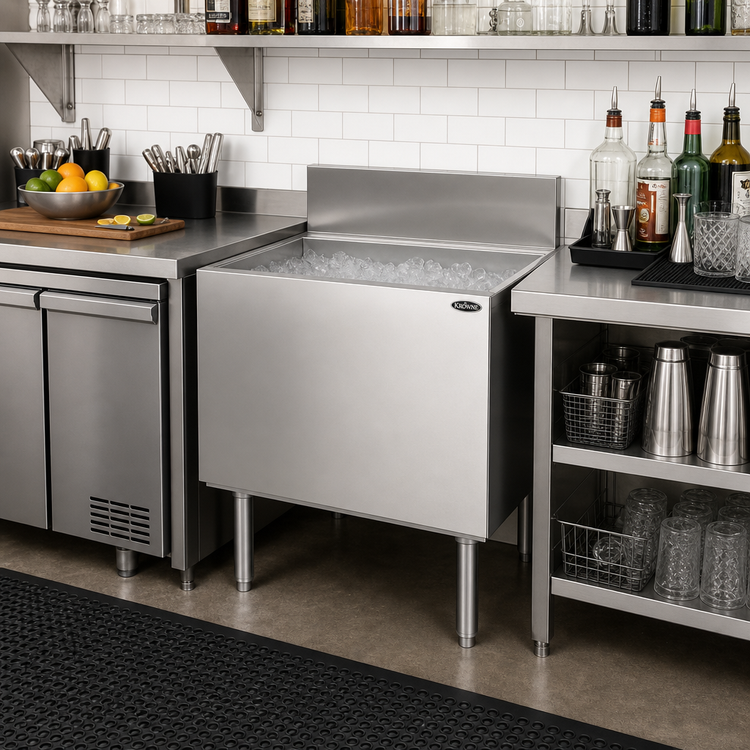 Product image #2 for Krowne Royal Series Stainless Steel Underbar Ice Bin/Cocktail Unit, 24 x 19 in., 97-lb Ice Capacity