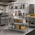 Thumbnail image #2 for Metro Super Erecta 4-Shelf Starter Stationary Wire Shelving Unit, 42W x 18D x 63H
