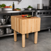 Thumbnail image #2 for John Boos Boos Block AA06 Professional End Grain Maple Butcher Block Work Table, 40