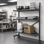 Thumbnail image #2 for Metro SmartLever SM762172-ADD Cantilevered Shelving Add-On Kit, Steel, for 72"W x 21"D Shelves