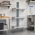 Thumbnail image #2 for Eagle Group 108 Inch Aluminum NSF Wall-Mounted Cantilever Shelving Upright