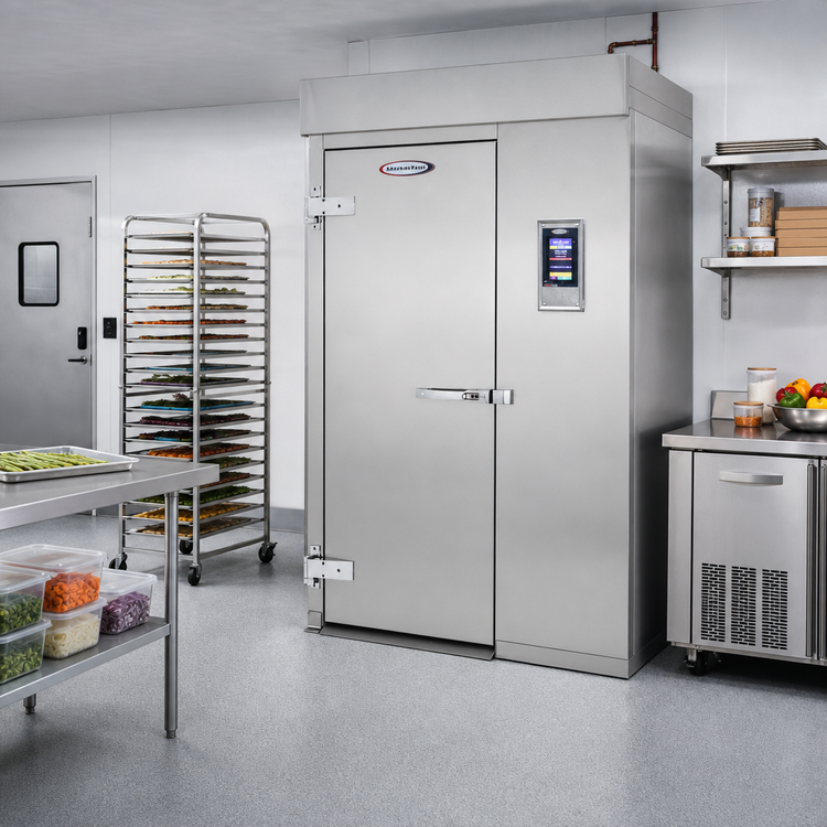 Product image #2 for HURRiCHiLL Roll-In Modular Blast Chiller/Shock Freezer, Remote Refrigeration, 1-Trolley Capacity