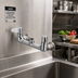 Thumbnail image #2 for equip 8-Inch Wall Mount Mixing Faucet, Less Nozzle, with Lever Handles and 00EE Wall Flanges